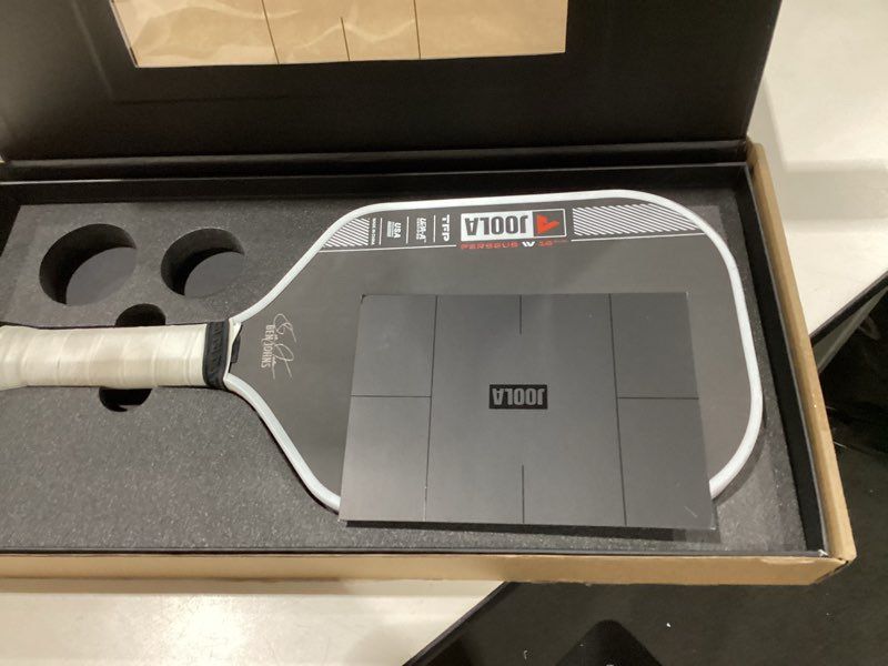 Condition photo showing As Is for JOOLA Pro IV Pickleball Paddles – Raw Carbon Fiber Surface – Perseus, Hyperion, Scorpeus & Magnus Shapes – 14mm/16mm – Tech Flex Power – Propulsion Core – Wide or Elongated – UPA-A and USAP Approved 16mm Perseus