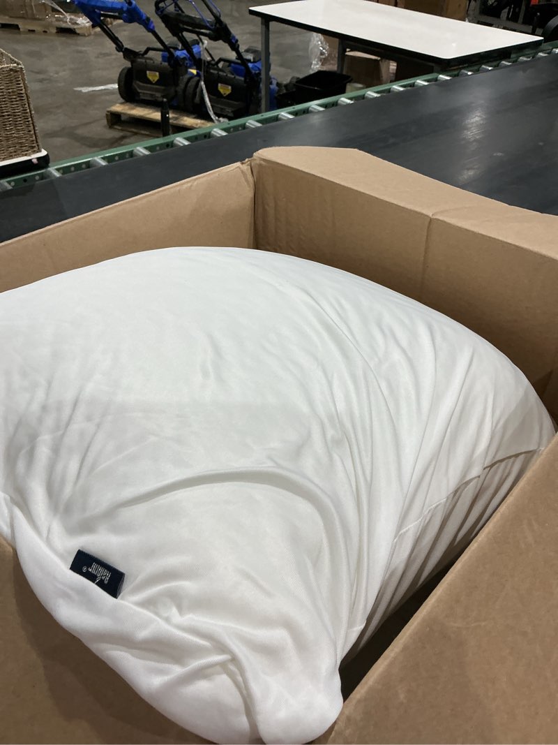 Condition photo showing As Is for extra long memory foam body pillow 70.9x19.7 in – firm king size body pillows for adults – with cooling cover 21 x 72 inches