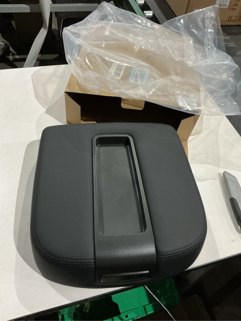 Condition photo showing Good Condition for black armrest cover center console lid for chevy avalanche silverado tahoe gmc yukon xl sierra 2007-2013