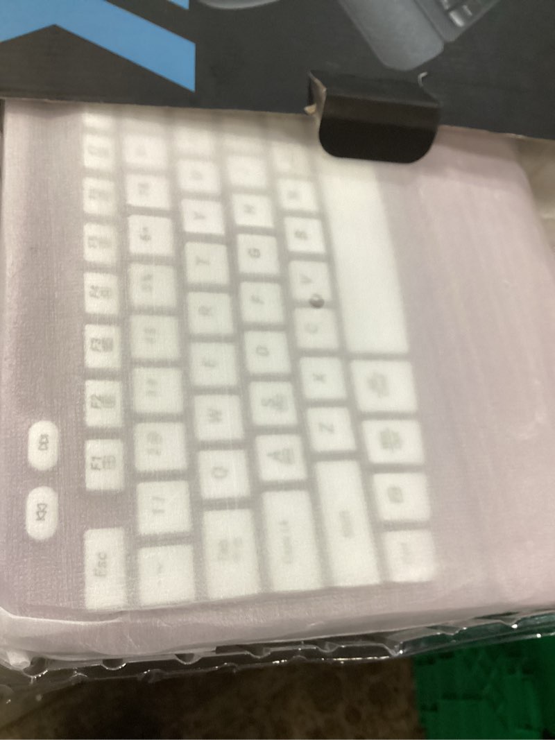 Condition photo showing Good Condition for wireless keyboard and mouse combo, wave keys full-sized ergonomic keyboard with cushioned plam rest, phone holder, comfortable natural typing, 2.4g cordless set for computer, laptop, pc, mac, windows purple