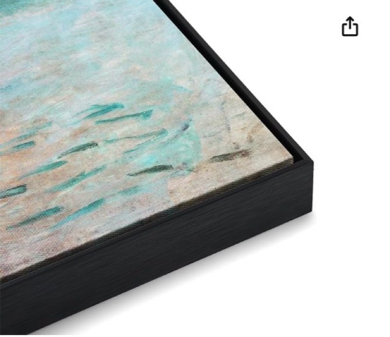 Akfado Canvas Floater Frame for 48x60 Abstract Art, 0.86" Deep DIY Metal Floater Frames for Home Off