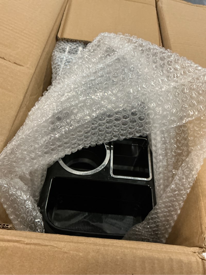 Condition photo showing Good Condition for Universal Center Console Between Seat for Minivans, SUVs, Middle Van Console Floor Console Organizer Storage Box (with Locking Design)