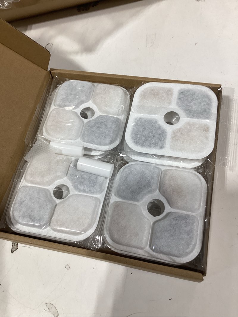 Condition photo showing New/Like New for 16 Pack Pet Fountain Filters for Catit PIXI Cat Drinking Fountain, Replacement Triple Action Water Filter with Ion-exchange Resin & Activated Carbon White-16P