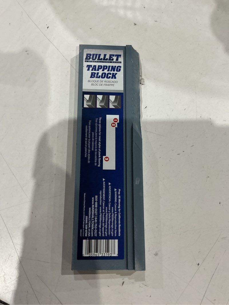 Condition photo showing As Is for bullet tools stepped tapping block