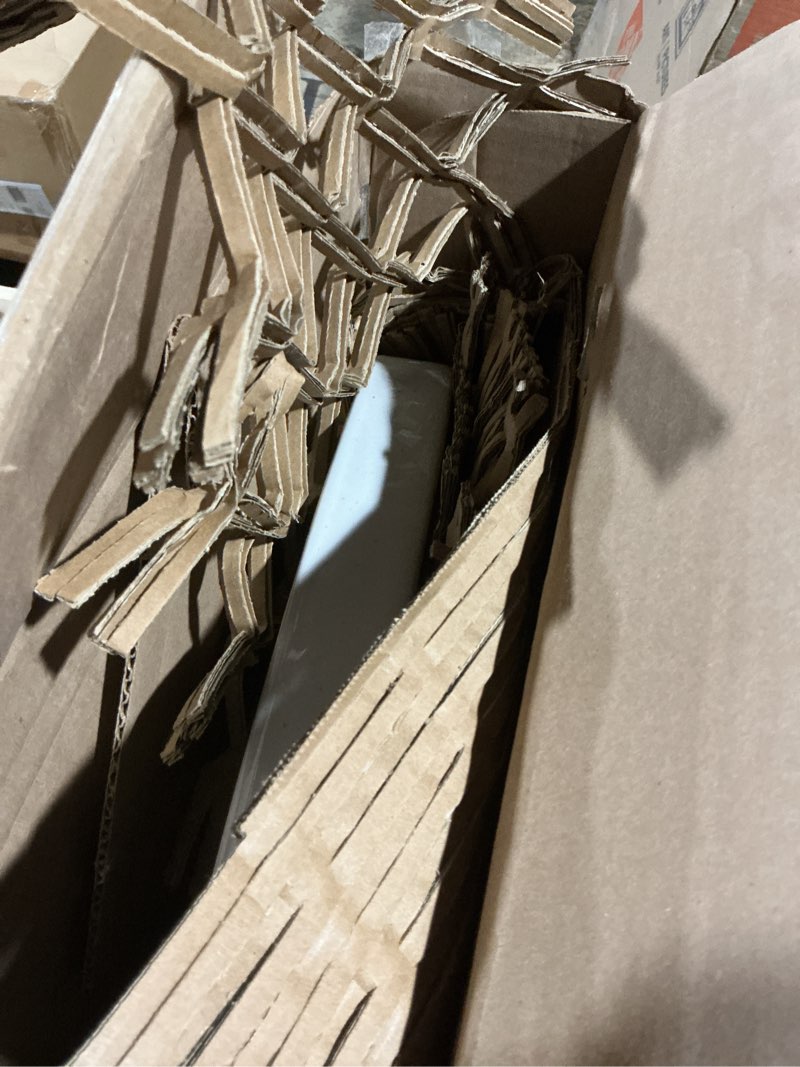 Condition photo showing As Is for american standard 735158-400.020 studio replacement toilet tank lid, white