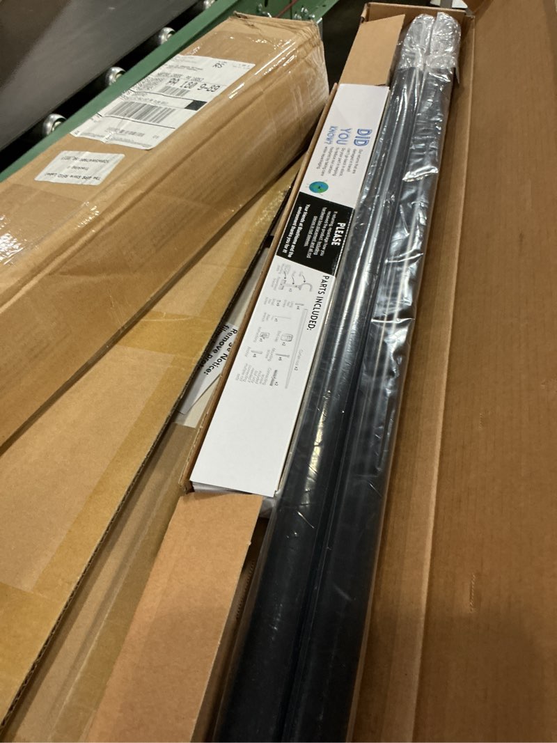 Condition photo showing Good Condition for BlastHome™ Luxury 6 ft Custom Curtain Rod – 1 1/4" Large Diameter – Premium Brackets & Endcaps – Nonadjustable Rods Connect for a Seamless Look – Tuxedo Black Finish