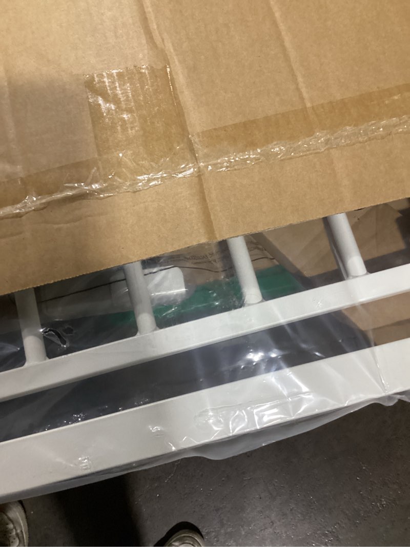 Condition photo showing Good Condition for babelio baby gate for doorways and stairs, 26-31" pet gate with wide walk thru door and lock indicator, no drill pressure mounted safety gate with double lock and self-closing, white white 26-31"w, 30"h