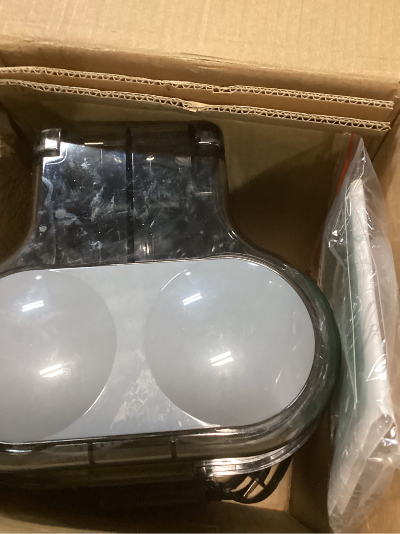 Condition photo showing As Is for KEENSTAR Electric Citrus Juicer, Dual-Head Orange Juicer Squeezer, Portable Juicer with Cleaning Brush for Lemon, Grapefruit, High Juice Yield, Easy to Clean, One Touch Operation Dual-Head Citrus Juicer