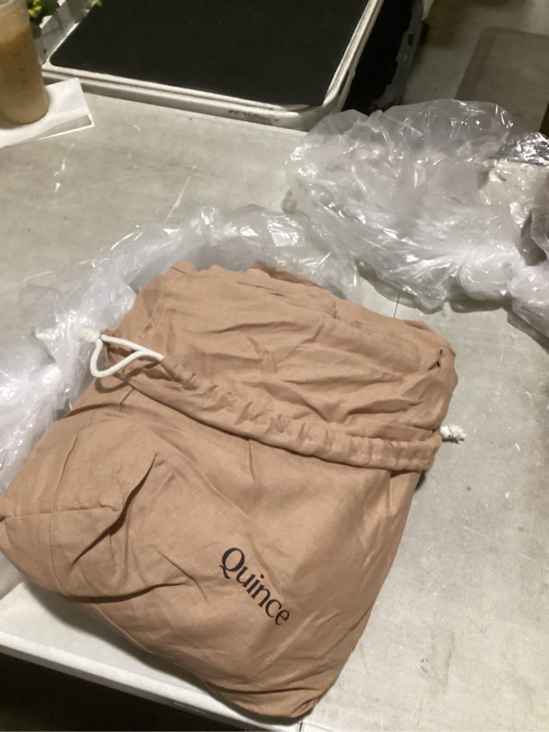 Condition photo showing Good Condition for european linen duvet cover set, king/calking