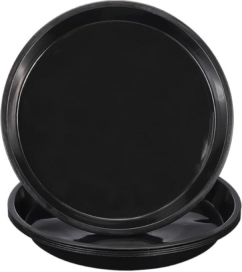 PATIKIL 5 Pack Plastic Plant Saucer, 18 Inch Plant Tray for Pots Round Plant Dish Plant Drip Trays W