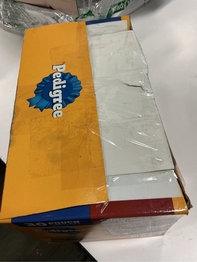 Condition photo showing New/Like New for (By 08-23-27)Pedigree Choice Cuts in Gravy Adult Soft Wet Dog Food Variety Pack, 3.5 oz. Pouches, 30-Count Variety: Beef, Chicken & Filet Mignon 30 Count (Pack of 1)