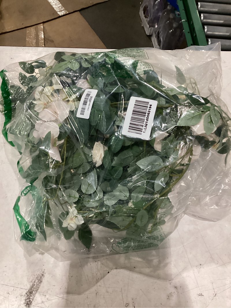 Condition photo showing New/Like New for ling's moment 2pcs blush cream artificial floral swags wedding arch flowers rose garland centerpieces greenery arrangements for sweetheart/head table easel wall entryway board backdrop pk-blush & cream