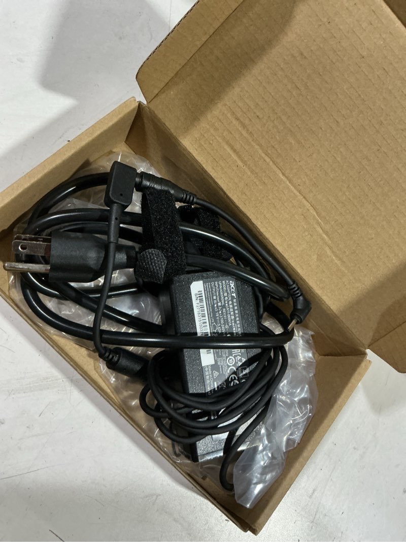 Condition photo showing Good Condition for N19C3 65W 45W 5.5 * 1.7mm Laptop Charger Compatible with Acer Aspire A515-43-R19L A315-21 A515-51 E5-575 A315-41 A315-53 N16Q2 N19C1 E15 E5 E1 ES1 N17Q4 N15W5 PA-1650-86 Adapter Power Cord black