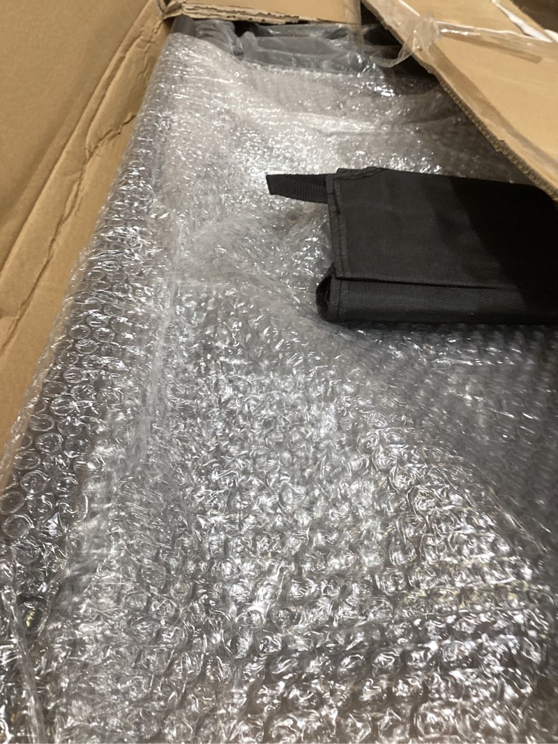 Condition photo showing Good Condition for 5 step ladder with handrails, ladders for home with removable tool bag, heavy duty ladders 330lbs capacity, folding ladder easy to store, tall kitchen/closet ladder for adults black 5 step with handrail