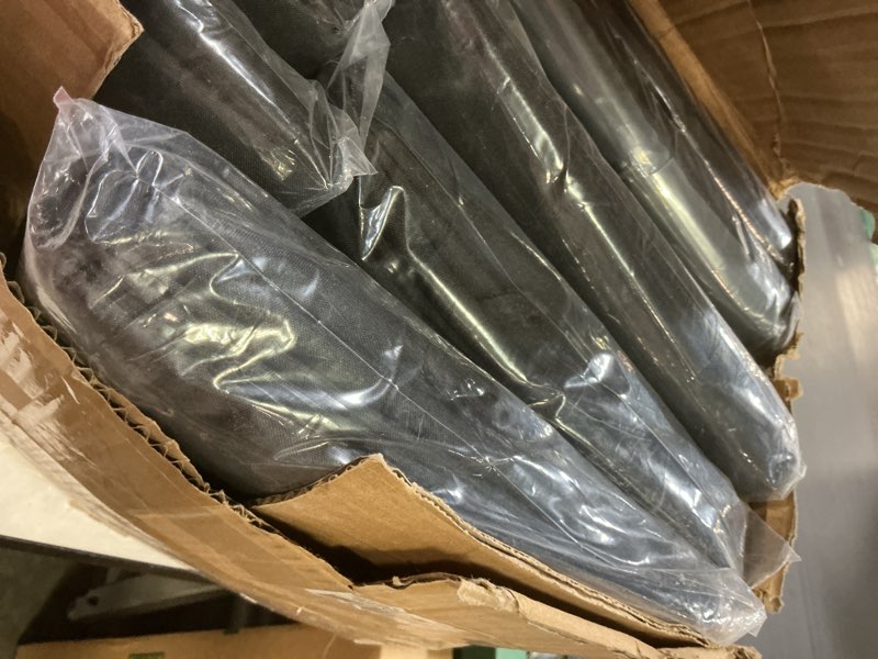 Condition photo showing New/Like New for Fokitut 12 Pack Waterproof Round Tablecloth, 108 Inch, Stain Resistant and Wrinkle Polyester Table Cloth, Fabric Table Cover for Kitchen Dining, Wedding, Party, Holiday Dinner-Black Black Round-108''-12pack