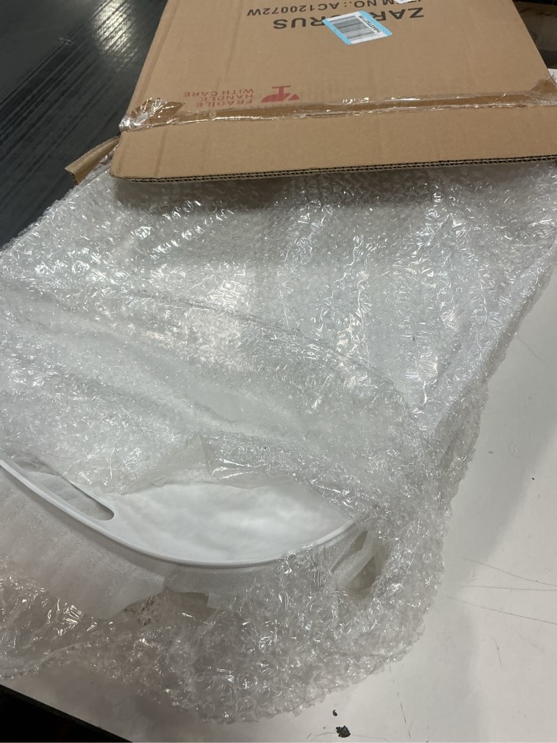 Condition photo showing Good Condition for Extra Large Serving Platter, Set of 2, 18.75 x 14.375 x 2 Inch Large Melamine Serving Tray with Handle,Rectangular Serving Trays for Party, Big Turkey Platter, Dishwasher Safe, Matte White Matte White Serving Tray