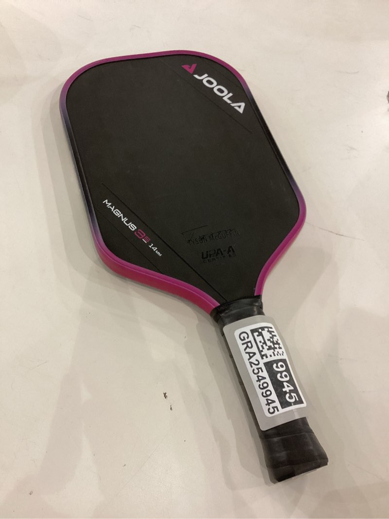 Condition photo showing As Is for JOOLA 3S Pickleball Paddles – Raw Carbon Fiber Surface – Ben Johns Perseus, Hyperion, Scorpeus & Magnus Shapes – Elongated, Wide Body & Aero Curve Designs – 14mm/16mm Paddles – UPA-A Certified Magnus 14mm
