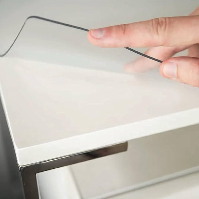 ExactMade - Clear Table Protector, USA Made, Safe, 20 x 38 Inch, 2mm Thick Ultra Smooth Vinyl, Custo