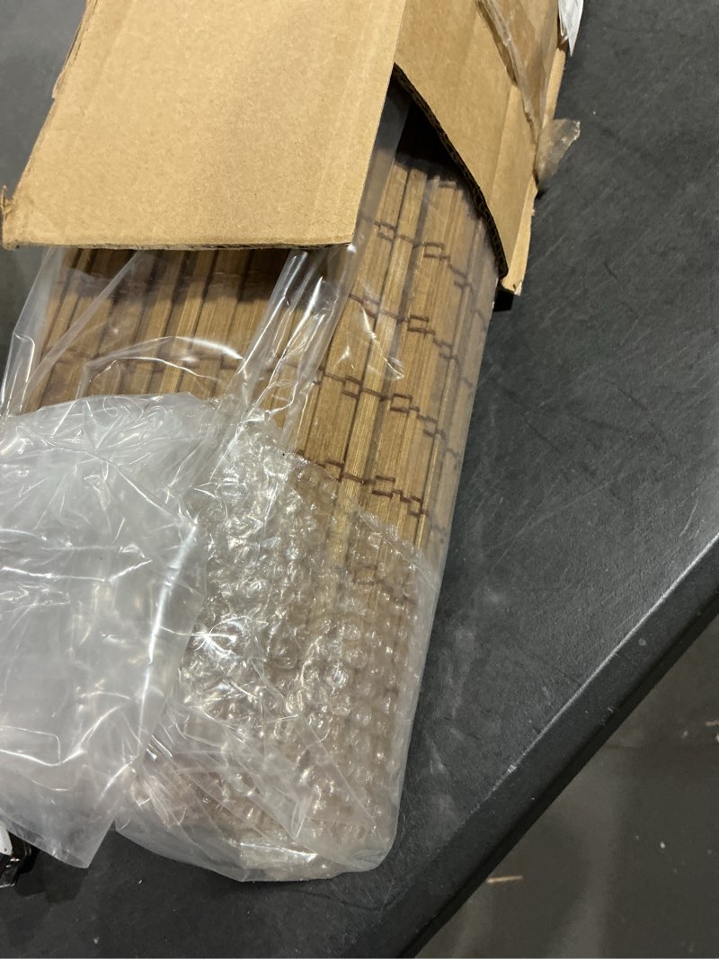 Condition photo showing Good Condition for Cordless Bamboo Roman Shades for Windows, Blinds Size (36" W ×64" H) Colour (Highfield Teak) Highfield Teak 36" W × 64" H