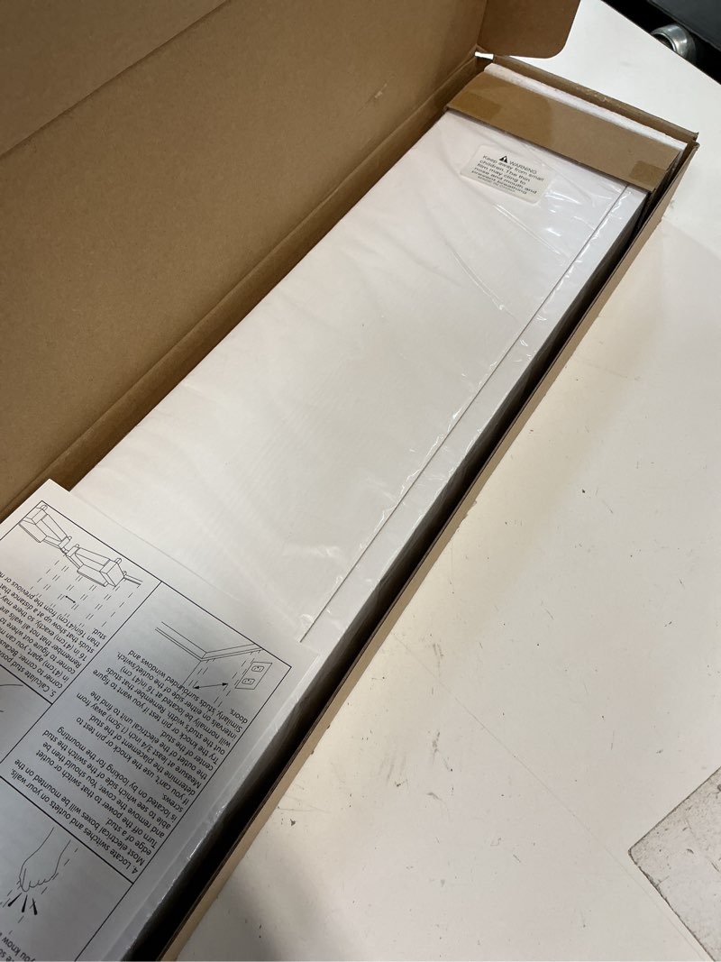 Condition photo showing Good Condition for Fun Memories Picture Ledge Shelf for Wall, 24 inch Pine Wood Nursery Book Shelves Set of 2- Wall Book Shelves for Kids Room, Home Decor - Kitchen Spice-White White 24" - 2 Pack