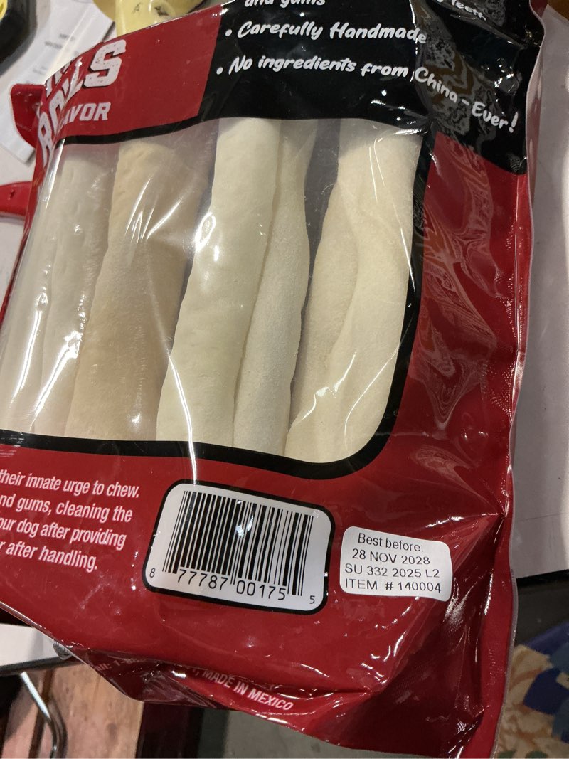 Condition photo showing Good Condition for canine chews 8-9  retriever rolls - all-natural dog chews  new  pack
