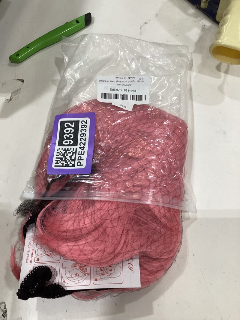 Condition photo showing New/Like New for AGO Pink Wigs Short Wavy Hair Pastel Bob Wig with Bangs Shoulder Length Synthetic Hair for Women Girl Colorful Cosplay Wig Synthetic Heat Resistant Fiber for Daily Party Halloween Use(313#Pink)