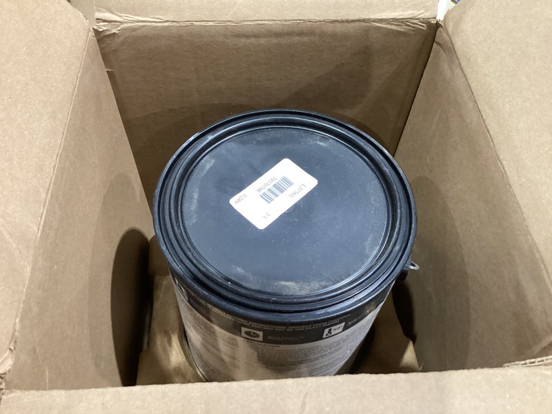 Condition photo showing New/Like New for KILZ 1-Part Epoxy Acrylic Concrete & Garage Floor Paint, Silver Gray, Satin, Interior/Exterior Concrete Paint for Basement Floors, Porches, Driveways & Pool Decks, 1 Gallon Silver Gray Paint