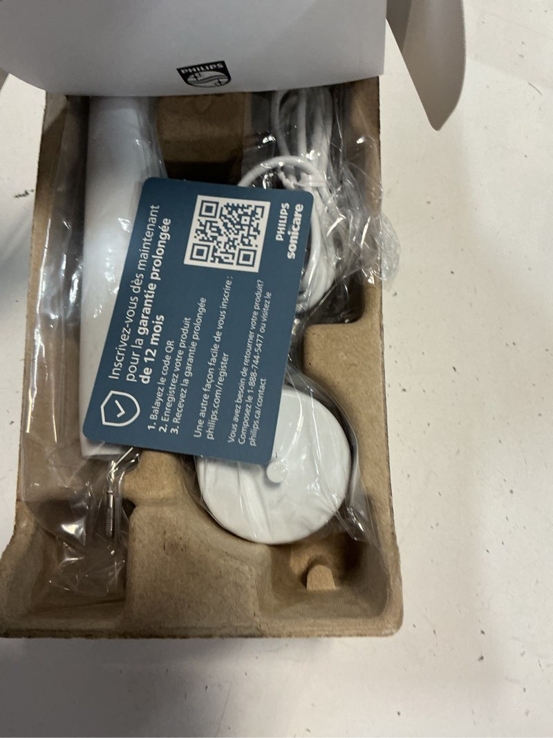 Condition photo showing New/Like New for philips sonicare 4100 series electric toothbrush - sonic toothbrush with advanced sonic technology, pressure sensor, two intensity settings, smartimer & quadpacer, white, model hx3681/23 1 count (pack of 1) white
