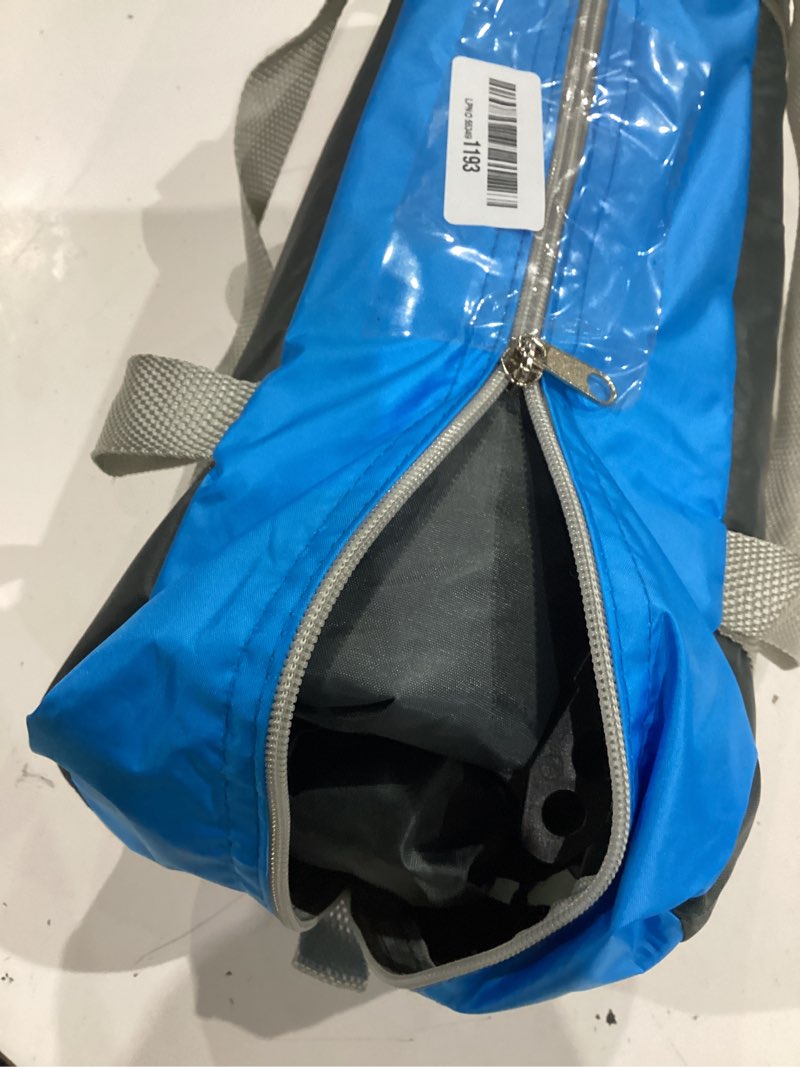Condition photo showing As Is for gorich beach tent sun shelter for 3/4/6/8/10 person with upf 50? uv protection, lightweight & easy setup beach shade canopy, portable beach shade tent beach cabana dark shelter-skyblue 3 person