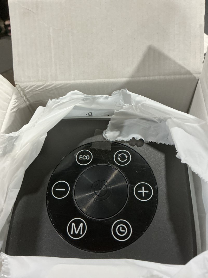 Condition photo showing As Is for Gaiatop Space Heaters for Indoor Use, Portable Electric Heater with Thermostat, 1500W PTC Ceramic Room Heater with Remote, 5 Modes, 60° Oscillating, 12H Timer Fast Heating Bedroom Office Bathroom Home Silver