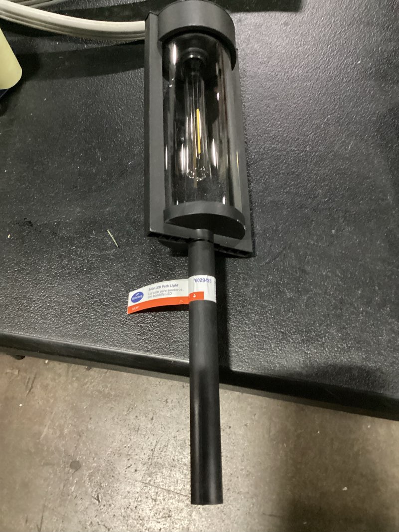 Condition photo showing Good Condition for harbor breeze 15 -lumens matte black solar led outdoor path light ( 3000-k )