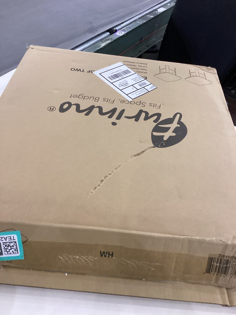 furinno besi 2-tier modern round side end table with sturdy metal legs, 15.55 (w) x 10.58 (h) x 5.46