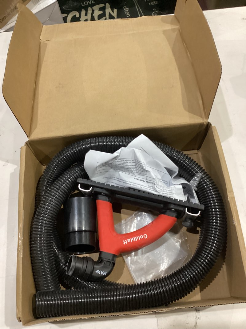 Condition photo showing As Is for Goldblatt Dust Free Hand Sander, Dustless Drywall Vacuum Sander, with 6.5 ft Hose, Sanding Pad, Adapter