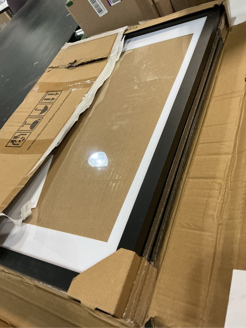 Condition photo showing Good Condition for threelove 18x24 frame black, display 16x20 picture with mat or 18x24 without mat, photo poster frame wall mounting, set of 3 18x24 black-3pcs
