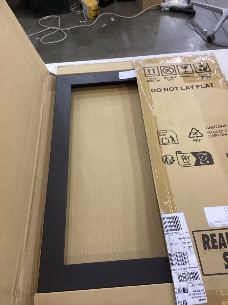 Condition photo showing Good Condition for MCS Float 16x20 Black Finish, Vertical & Horizontal Wall Hanging Large Frame for Canvas Paintings (1-Pack)