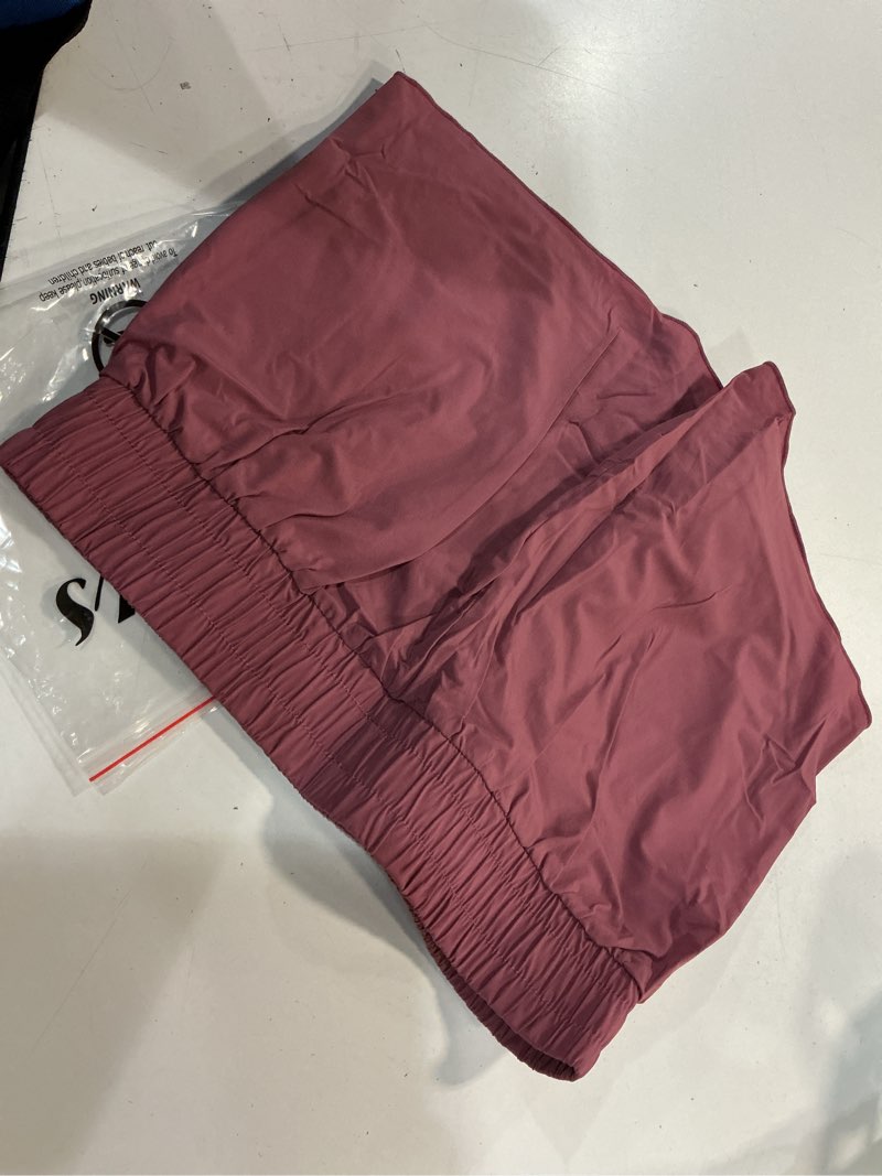 Condition photo showing As Is for neleus womens 2 in 1 workout yoga shorts for athletic gym running casual summer short with pocket purple us size l