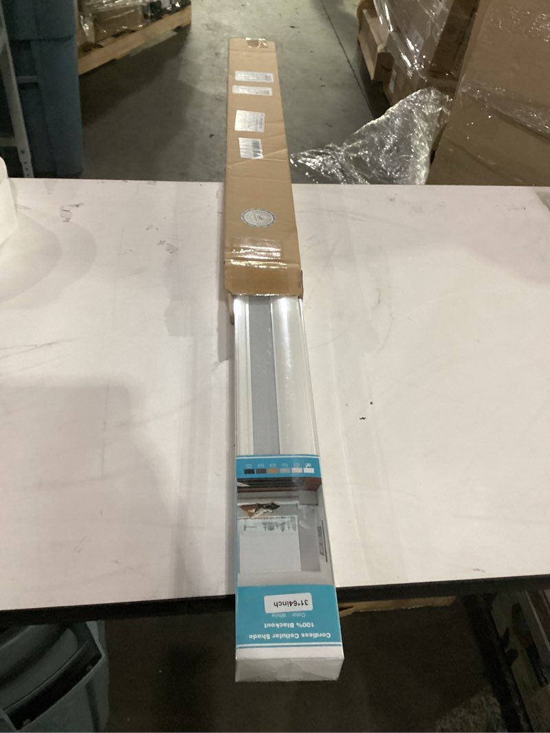 Condition photo showing Good Condition for changshade blackout blinds black out shade for indoor windows, cordless cellular shades room darkening honeycomb blinds for bedroom, bathroom, shade size 36 inch high 19 inch wide, white white 19"w×36"h(fba)