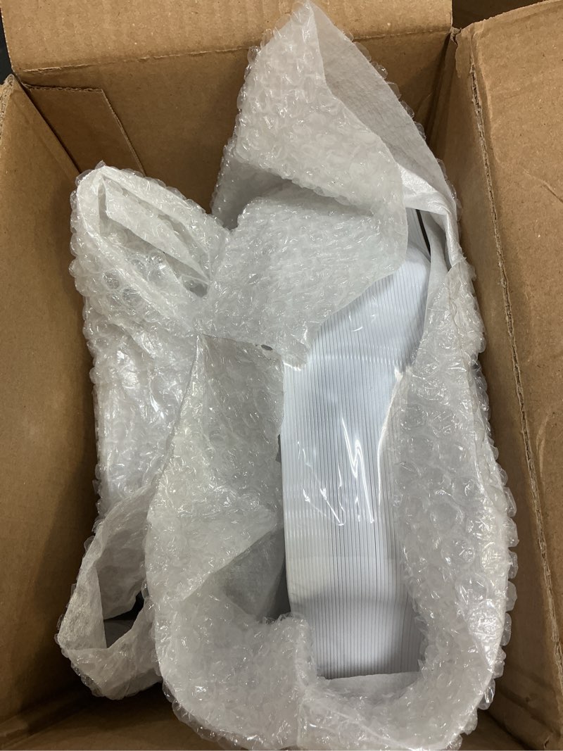 Condition photo showing New/Like New for 100 pcs white disposable plates for 50 guests, scalloped plastic plates include 50 dinner plates and 50 dessert plates for party, wedding 100 white