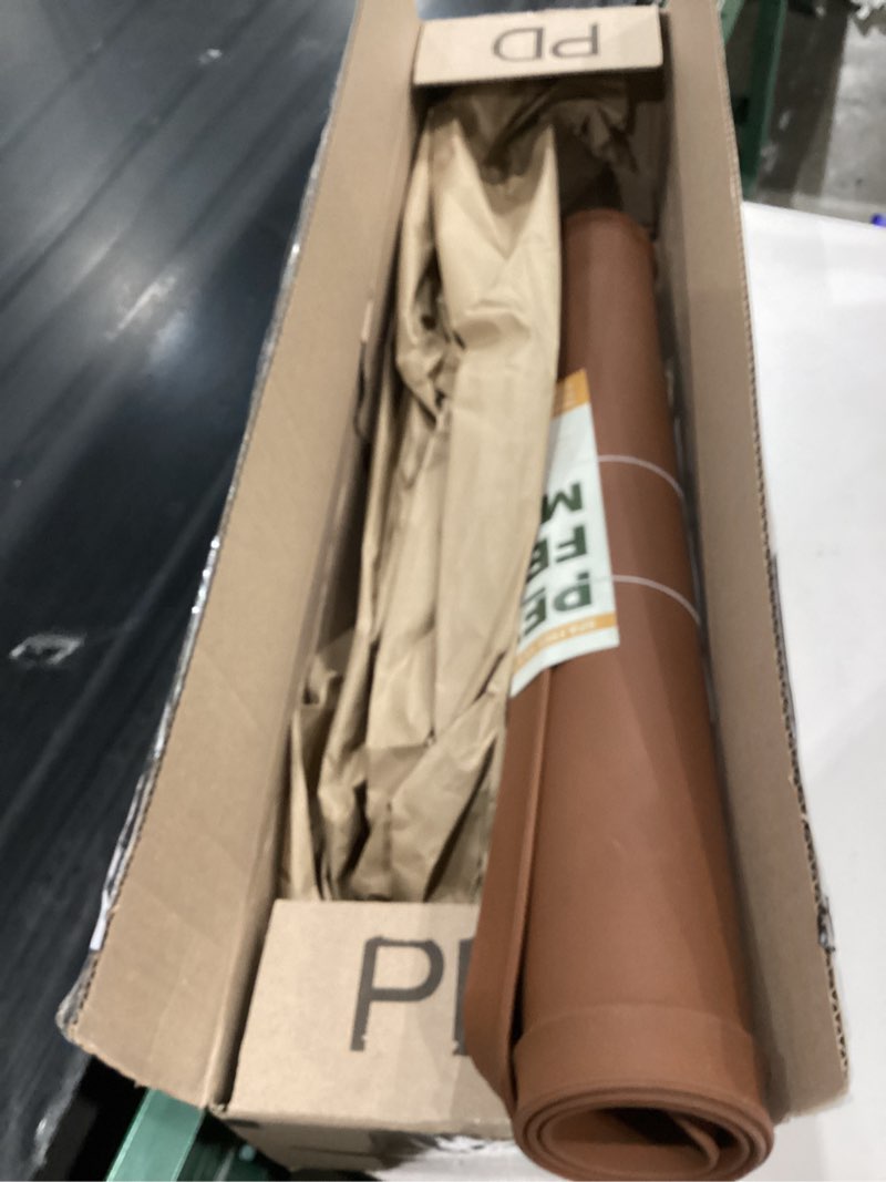 Condition photo showing New/Like New for Waterproof Pet Feeding Mat with High Raised Edges, Heavier and Thicker Placemats for Cat Dog Water Bowl with BPA Free, Dogs Cats Food Mats for Messy Drinkers to Prevent Spill and Protect Floors 32" x 24" Brown