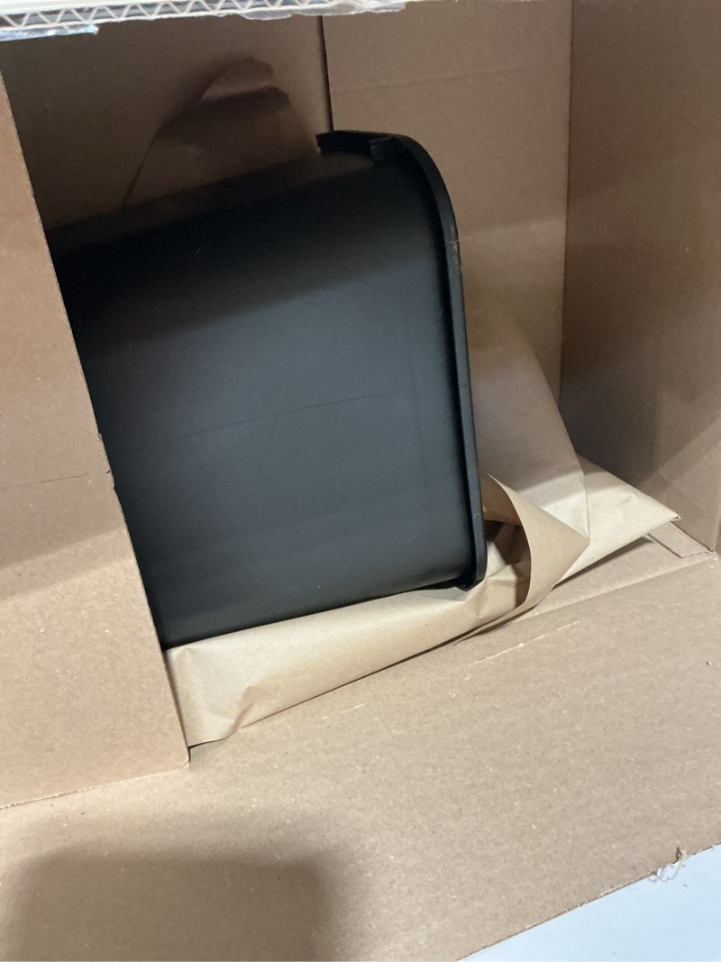 Condition photo showing Good Condition for indoor trash can without lid, black soft molded plastic, 10.25 gallon (cw56433)