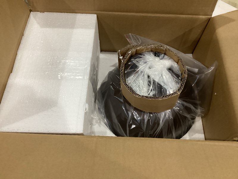 Condition photo showing Good Condition for outdoor ceiling light farmhouse 10 inch flush mount ceiling lights fixture oil rubbed bronze,metal cage seeded glass semi entry hall light fixtures oil-rubbed bronze