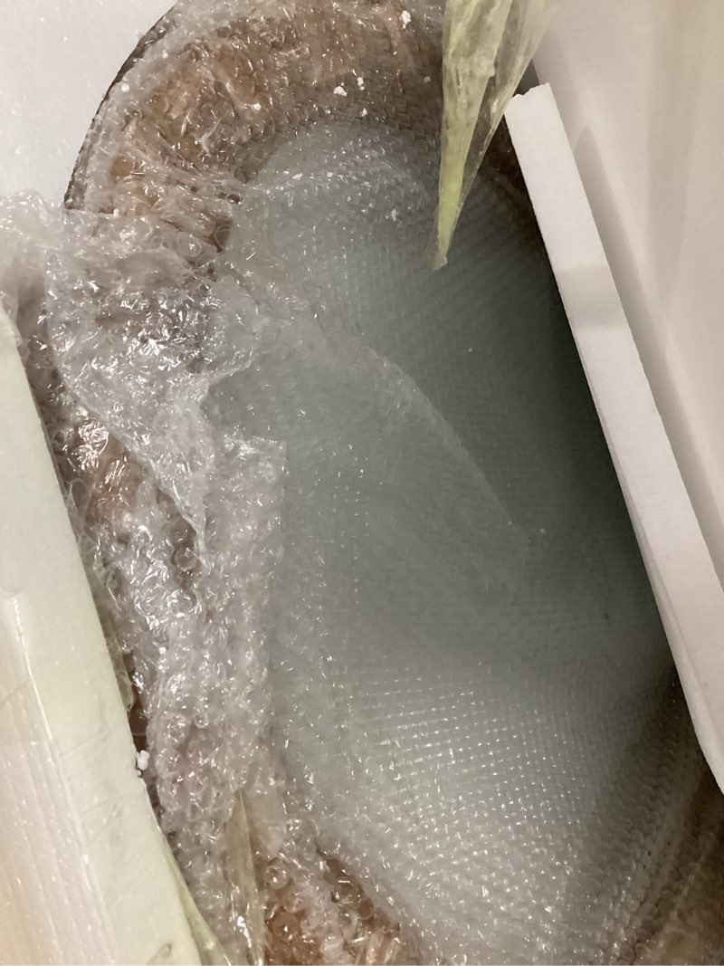 Condition photo showing Good Condition for 30 Inch Brown Solid Wood Round Wall Mirrors, Decorative Circle Mirror for Bathroom, Bedroom, Living Room, Hallway, Foyer, Entryway B - Circle -30x30 in