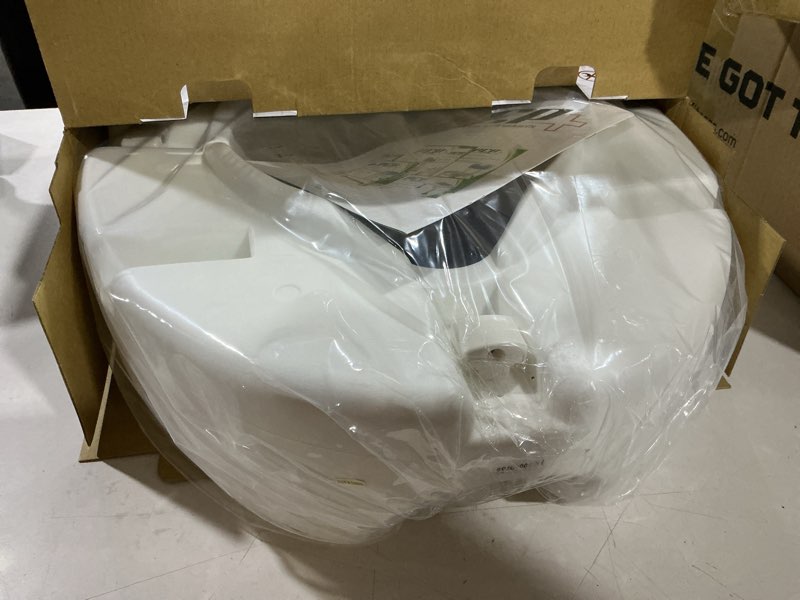 Condition photo showing Good Condition for pcp 5" elevated toilet seat, universal fit, tall profile rise height lift, tightening stability lock, portable bath safety commode support