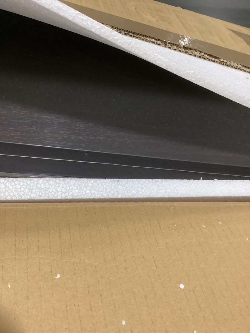 Condition photo showing Good Condition for 36 Inches Length Floating Shelves, Wall Shelf Set of 2, 12 inches Deep Hanging Shelf with Invisible Brackets, for Bathroom, Bedroom, Toilet, Kitchen, Office, Living Room Decor, Espresso Shelf 36 inch Espresso X2