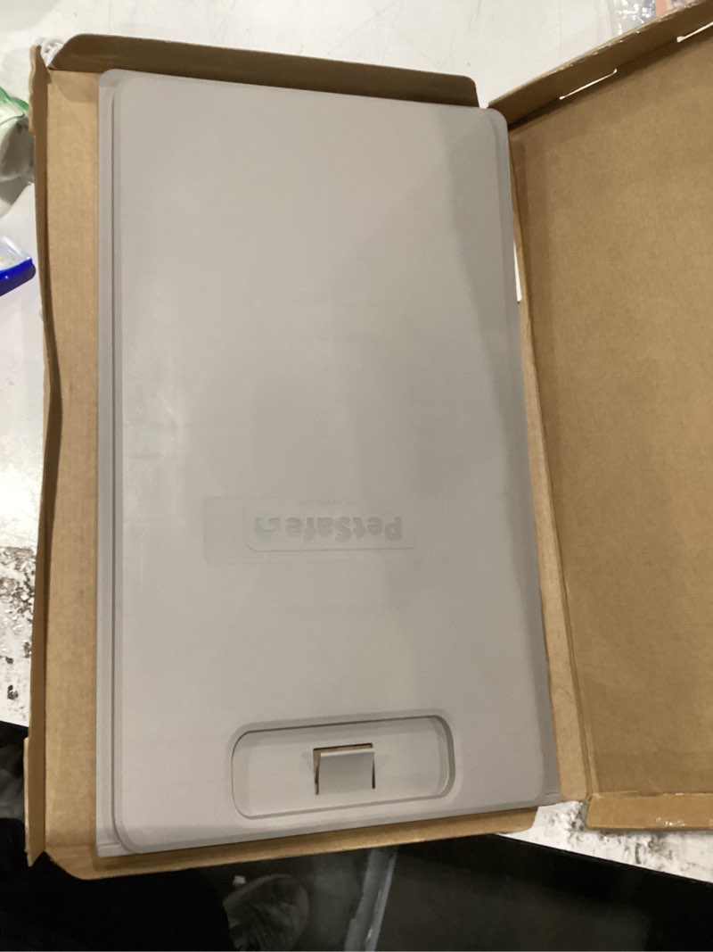 Condition photo showing New/Like New for petsafe closing panel pet door cover - restrict pet access - durable plastic cover - rust-proof - easy to use - large
