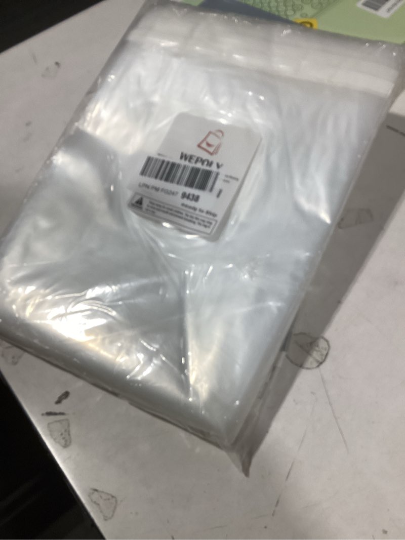 Condition photo showing New/Like New for WEPOLY - 18" x 24" (100 Count) - Clear Poly Bags with Suffocation Warning Self Seal for Packaging, Shirts, Clothing & FBA - Permanent Adhesive 18" x 24" 100 Pack