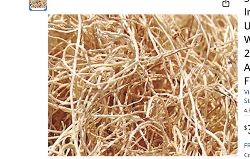 stephanie imports made in usa natural wood excelsior 2lbs of shredded aspen wood fibers (fine)