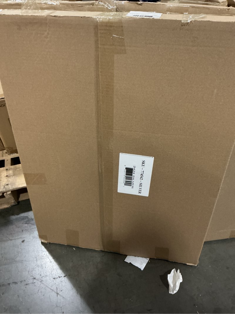 Condition photo showing New/Like New for Cage rectangle size 2 plastic cups 2 wooden perches and lastly the plastic tray ( color  silver )