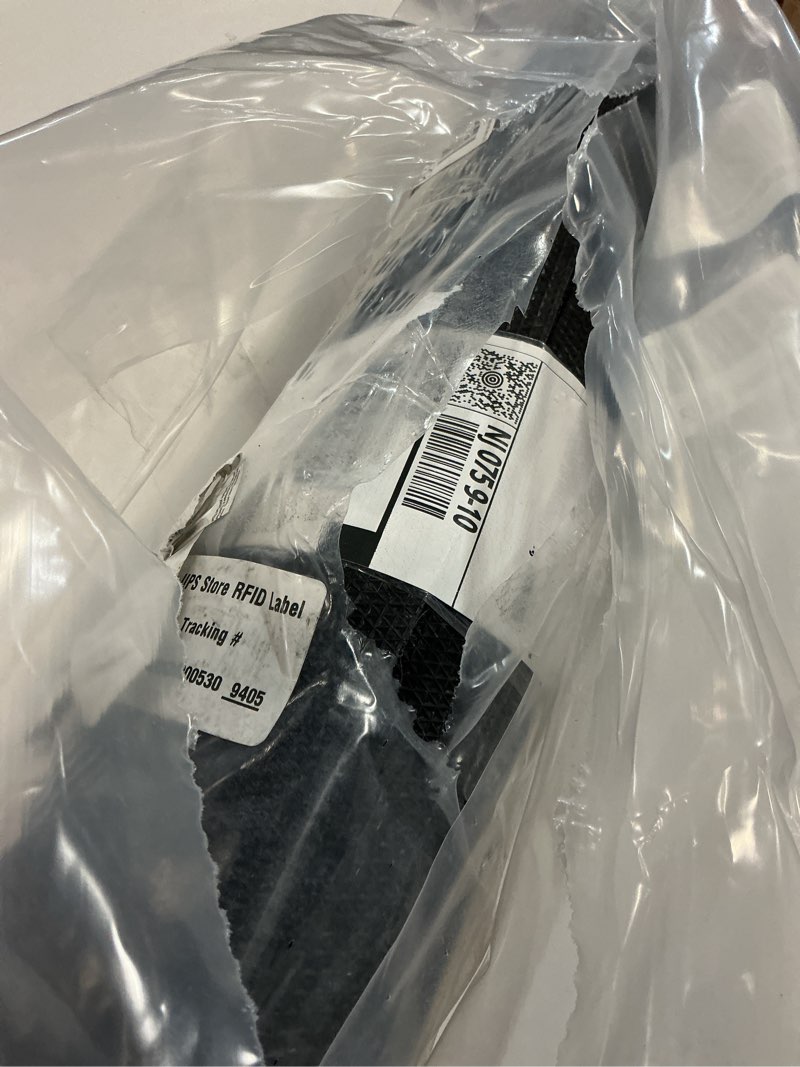 Condition photo showing Good Condition for Ottomanson 2' x 8' Hallway Runner with Scraper Pile Extra Durable Non-Slip Rug Mat for Indoor & Outdoor Use - Ideal for Kitchen, Entryway, Patio & Garage - High-Traffic Carpet, Black Black 800s Series 2' x 8' (Runner)