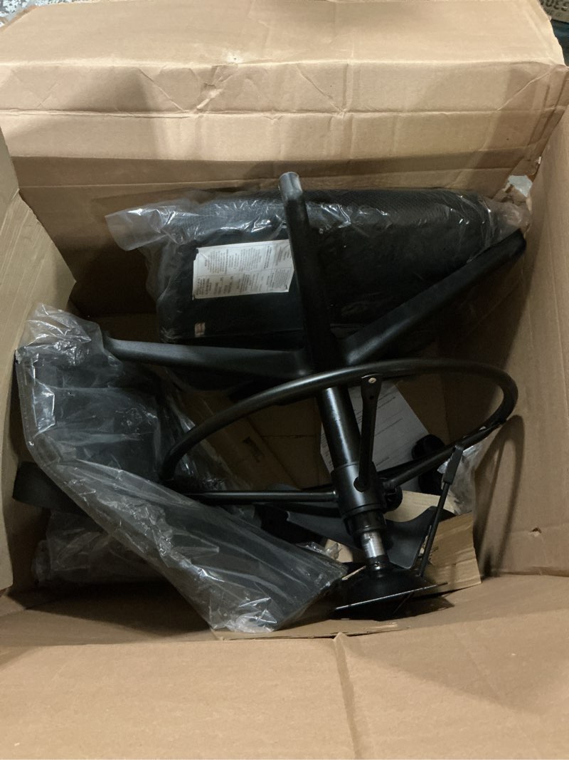Condition photo showing As Is for bestoffice drafting chair tall office chair adjustable swivel rolling mesh height with lumbar support arms footrest mid back for adults standing desk drafting stool(black)
